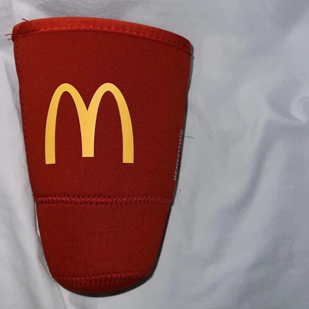 Mcdonald's Coca Cola large Drink Coozy Soda Sok Red cozy holder - Picture 1 of 8